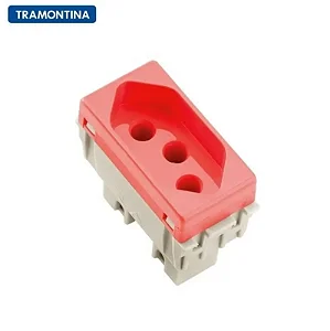 Módulo Tramontina Tomada 20A Vermelha