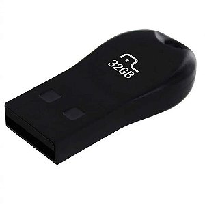 Pendrive de 32gb Mini Preto USB Multilaser de Boa Qualidade PD772 leve para guardar fotos jogos arquivos documento filmes Importantes