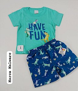Conjunto masculino verão - Tamanho 1 Menino