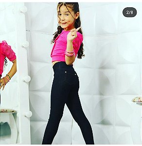 Calça Infantil Tipo Jens Menina