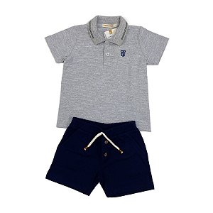 Conjunto Masculino infantil polo - 1, 2, 3