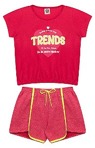 Conjunto juvenil Feminino Tamanho 10, 12, 14   TRENDSL Menina