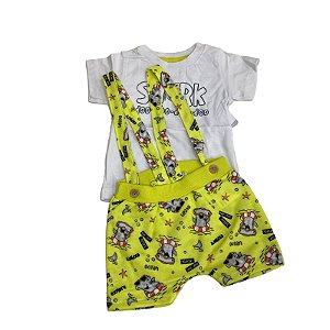Macacão menino e Conjunto Bebê Masculino Tamanho M