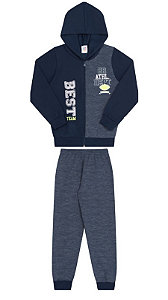 Conjunto Moletom Inverno Masculino  WKids Tamanho 4 Menino