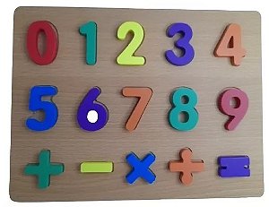 Jogo Matemático Brinquedo infantil Tabuleiro 1 até o 20