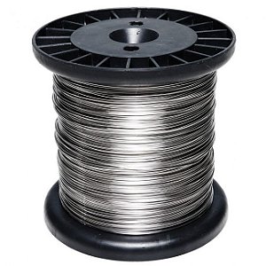Fio De Arame De Aco Inox P/cerca 0,60mm 375m 800g