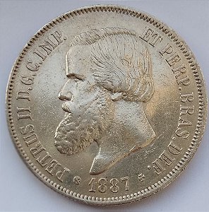 2000 Réis 1887 Prata