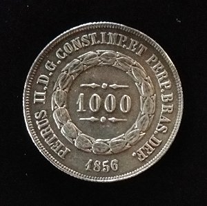 1000 Réis 1856 Prata