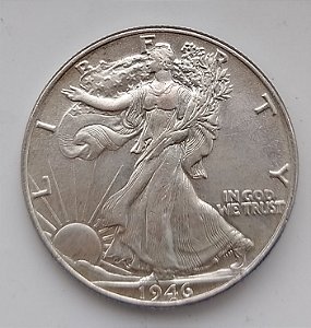 Half Dollar 1946 Prata USA