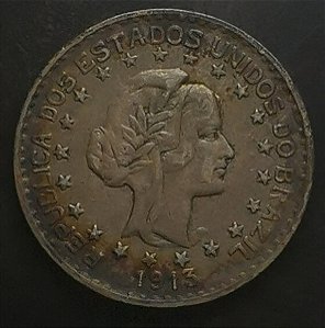 1000 réis 1913 prata