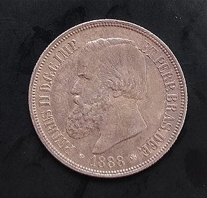 1000 Réis 1888 Prata