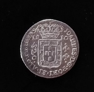 320 Réis 1810 B  Sob J Prata Raríssima