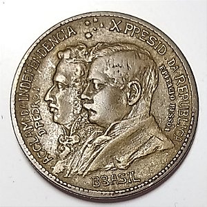 1000 réis 1822 República Comemorativa Centenário Variante BBasil