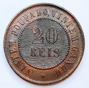 20 Réis 1904 Bronze Linda peça