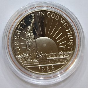 Half Dollar 1986 USA Estátua da Liberdade