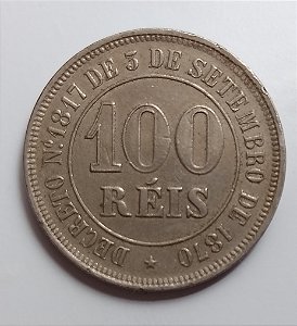 100 réis 1884 Cupro Niquel