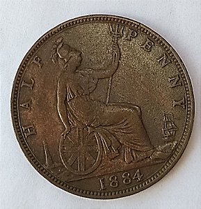 Half Penny 1884