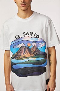 Camiseta The Saint Mafia Confort Paisagem - Branca