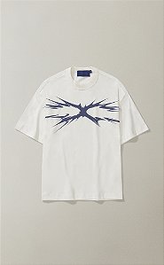 Camiseta Quadro Creations Spikes Boxy - Off-White