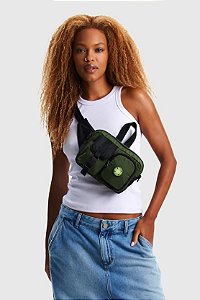 Bolsa Baw x Smiley Crossbody Multif - Verde Militar