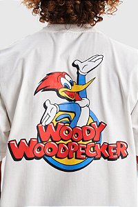 Camiseta Baw x Pica Pau Regular Fun - Off-White