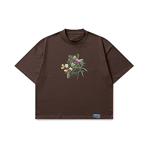 Camiseta Homp Amazonian Flowers - Marrom