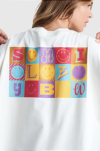 Camiseta Baw x Smiley Holiday - Off-White