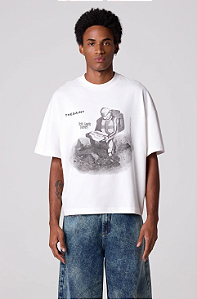 Camiseta The Saint Wide Boxy Pizza Delivery - Off-White