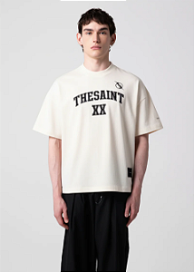 Camiseta The Saint Wide Boxy Double X - Off-White