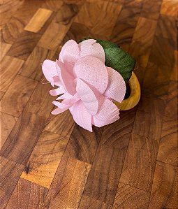 Porta Guardanapo - Flor - Cor Rosa - Mimos Têxtil