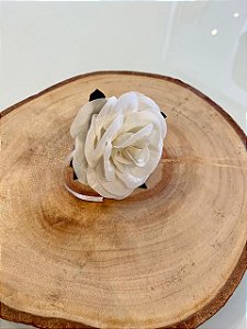 Porta Guardanapo - Flor - Cor Branca - Mimos Têxtil