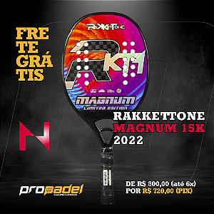 RAQUETE DE BEACH TENNIS RAKKETTONE MAGNUM 15K 2022