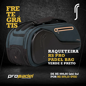 RAQUETEIRA ROBIN SÖDERLING RS PRO PADEL BAG VERDE E PRETO - Loja Propadel