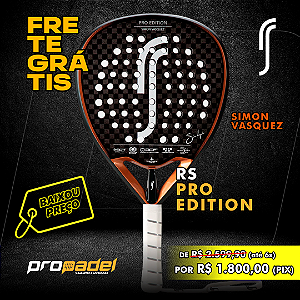 RAQUETE DE PADEL ROBIN SODERLING PRO EDITION SIMON VASQUEZ