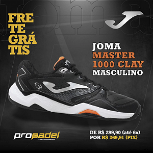 TÊNIS JOMA MASTER 1000 CLAY PRETO 2023