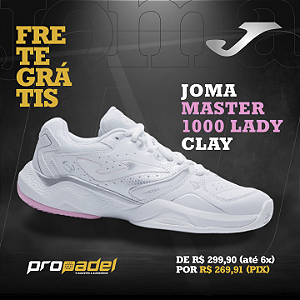 TÊNIS JOMA MASTER 1000 LADY BRANCO CLAY 2023