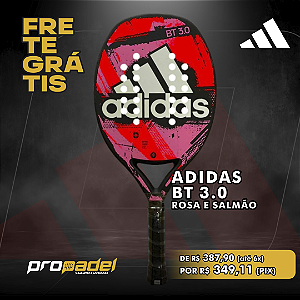 RAQUETE BEACH TENNIS ADIDAS BT 3.0 ROSA E SALMÃO
