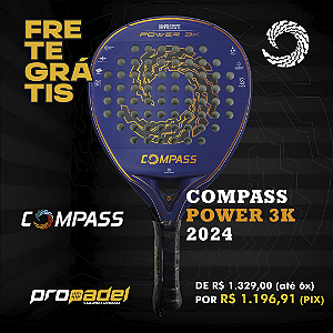 RAQUETE DE PADEL COMPASS POWER 3K 2024