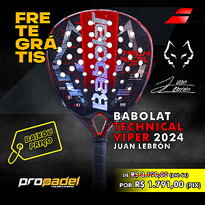 RAQUETE DE PADEL BABOLAT TECHNICAL VIPER JUAN LEBRÓN 2024