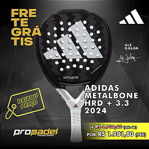 RAQUETE DE PADEL ADIDAS METALBONE HRD + 3.3 ALE GALÁN 2024
