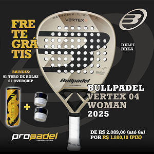 RAQUETE DE PADEL BULLPADEL VERTEX 04 WOMAN 2025 DELFI BREA