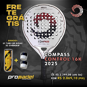 RAQUETE DE PADEL COMPASS CONTROL 16K 2025