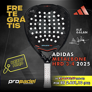 RAQUETE DE PADEL ADIDAS METALBONE HRD+ 3.4 2025 - ALE GALÁN