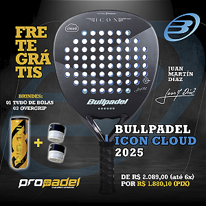 RAQUETE DE PADEL BULLPADEL ICON CLOUD 2025 – JUAN MARTÍN DIAZ