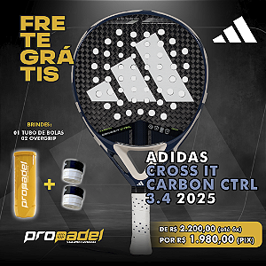 RAQUETE DE PADEL ADIDAS CROSS IT CARBON CTRL 3.4 2025