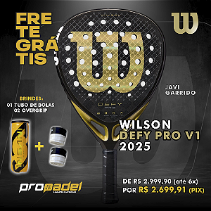 RAQUETE DE PADEL WILSON DEFY PRO V1 2025 - JAVI GARRIDO