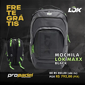 MOCHILA LOK MAXX BLACK 2025