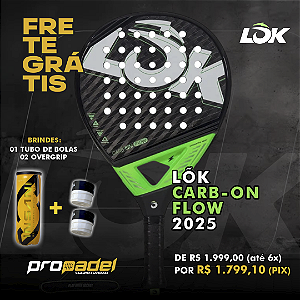 RAQUETE DE PADEL LOK CARB-ON FLOW 2025