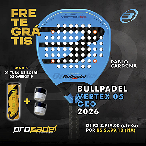 RAQUETE DE PADEL BULLPADEL VERTEX 05 GEO 2026 PABLO CARDONA