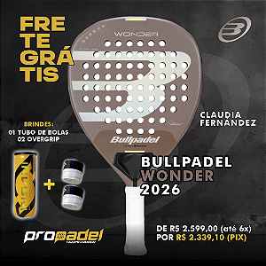 RAQUETE DE PADEL BULLPADEL WONDER 2026 CLAUDIA FERNÁNDEZ